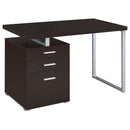 Brennan 3-drawer Office Desk Cappuccino - Furniture Now (CA)