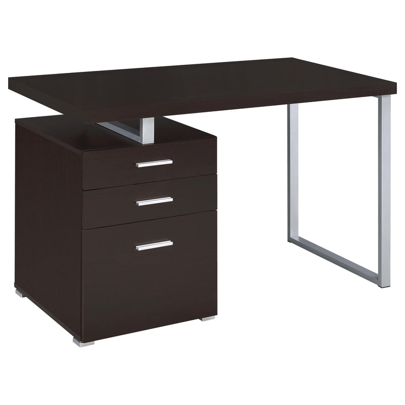 Brennan 3-drawer Office Desk Cappuccino - Furniture Now (CA)