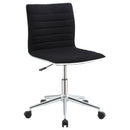 Chryses Adjustable Height Office Chair Black and Chrome - Furniture Now (CA)