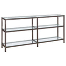 Kate 2-tier Bookcase Black Nickel - Furniture Now (CA)