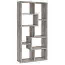Theo 10-shelf Bookcase Grey Driftwood - Furniture Now (CA)