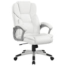 Kaffir Adjustable Height Office Chair White and Silver - Furniture Now (CA)
