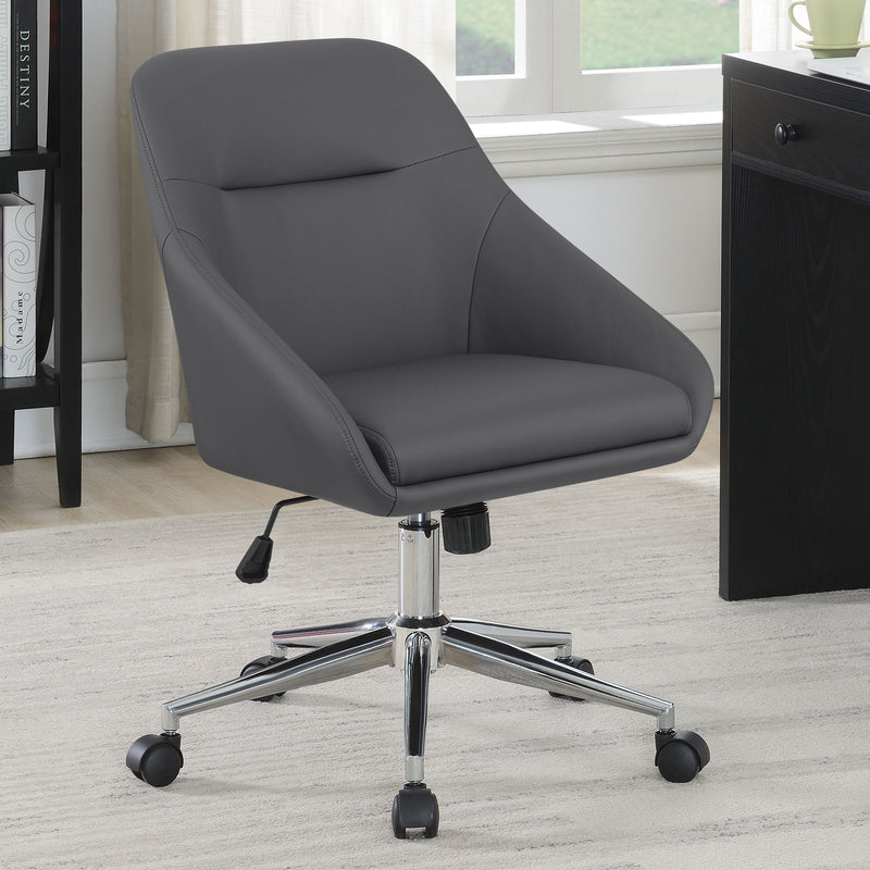 Jackman Upholstered Office Chair with Casters - Furniture Now (CA)