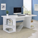 Alice Writing Desk White with Open Shelves - Furniture Now (CA)