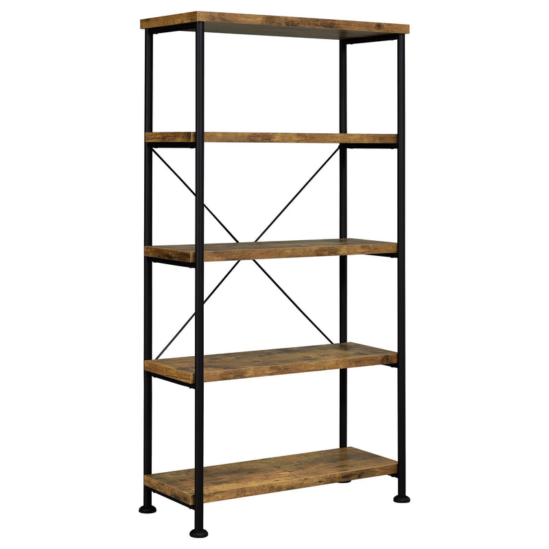 Analiese 4-shelf Bookcase Antique Nutmeg - Furniture Now (CA)