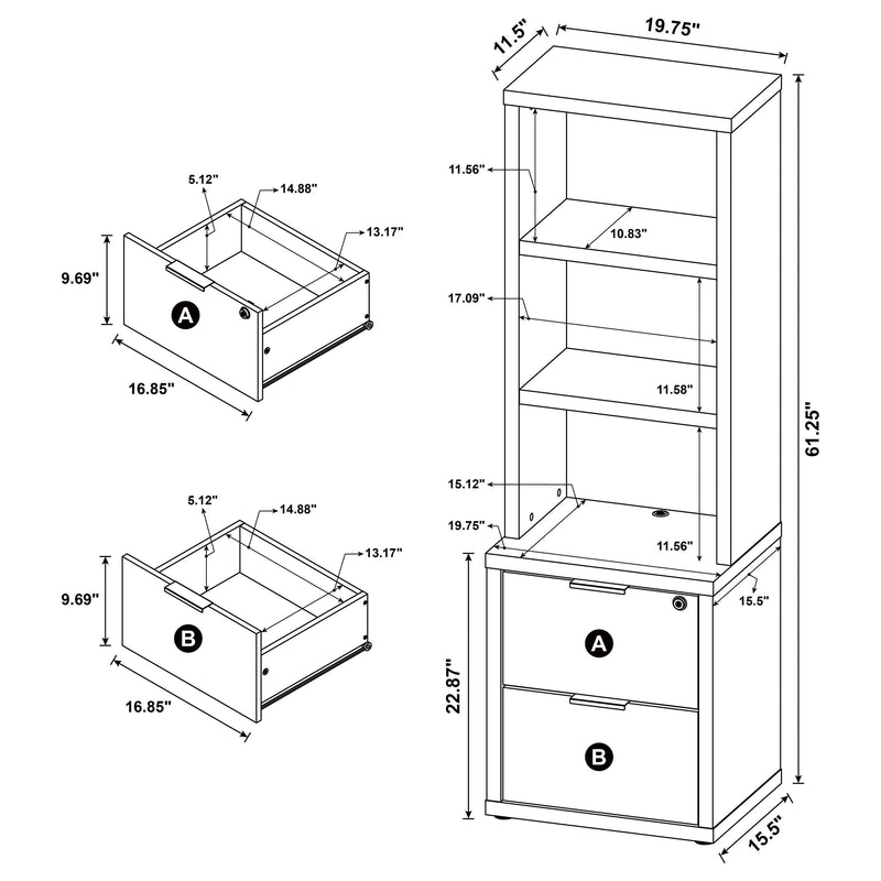 Westpark Bookcases - Furniture Now (CA)
