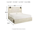 Cambeck Bed with 4 Storage Drawers