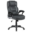 Nerris Adjustable Height Office Chair with Padded Arm Grey and Black - Furniture Now (CA)