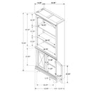 Hartshill Bookcase with Cabinet