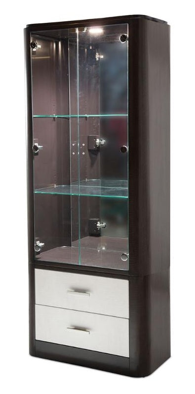 AICO Paris Chic Display Cabinet in Espresso - Furniture Now (CA)