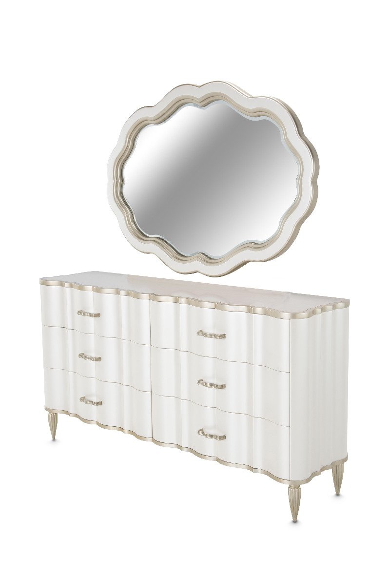 AICO London Place Dresser in Creamy Pearl - Furniture Now (CA)