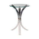 Emmett Round Accent Table Clear - Furniture Now (CA)