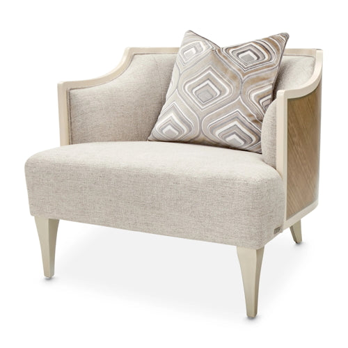 AICO Furniture Camden Court Accent Chair in Pearl - Furniture Now (CA)
