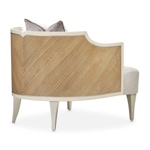 AICO Furniture Camden Court Accent Chair in Pearl - Furniture Now (CA)