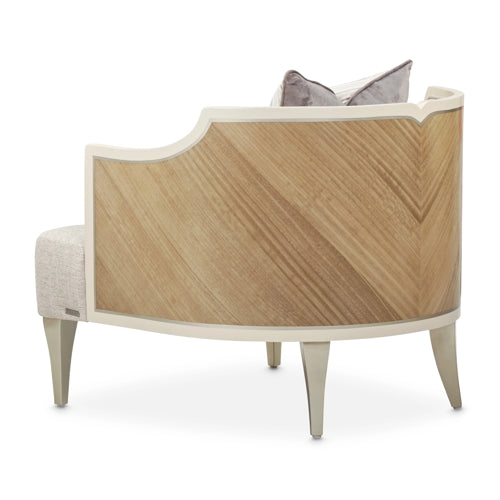 AICO Furniture Camden Court Accent Chair in Pearl - Furniture Now (CA)