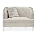AICO Furniture Camden Court Chair and Half in Platinum - Furniture Now (CA)
