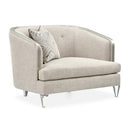 AICO Furniture Camden Court Chair and Half in Platinum image
