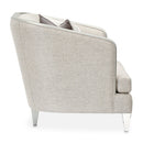AICO Furniture Camden Court Chair and Half in Platinum - Furniture Now (CA)