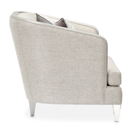 AICO Furniture Camden Court Chair and Half in Platinum - Furniture Now (CA)