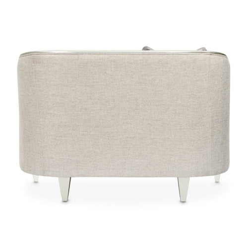 AICO Furniture Camden Court Chair and Half in Platinum - Furniture Now (CA)