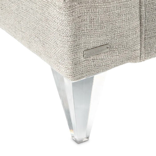 AICO Furniture Camden Court Chair and Half in Platinum - Furniture Now (CA)