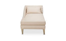 AICO Furniture Camden Court LAF Chaise Flax in Platinum - Furniture Now (CA)