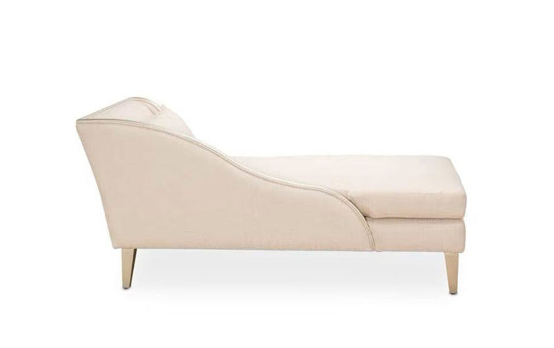 AICO Furniture Camden Court LAF Chaise in Platinum - Furniture Now (CA)