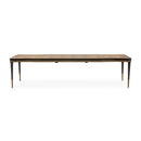 AICO Malibu Crest Rectangular Dining Table in Crotch Mahogany - Furniture Now (CA)