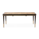AICO Malibu Crest Rectangular Dining Table in Crotch Mahogany - Furniture Now (CA)
