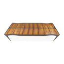 AICO Malibu Crest Rectangular Dining Table in Crotch Mahogany - Furniture Now (CA)