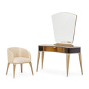 AICO Malibu Crest Rectangular Dining Table in Crotch Mahogany - Furniture Now (CA)