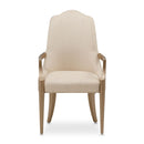 AICO Malibu Crest Arm Chair in Crotch Mahogany (Set of 2) - Furniture Now (CA)