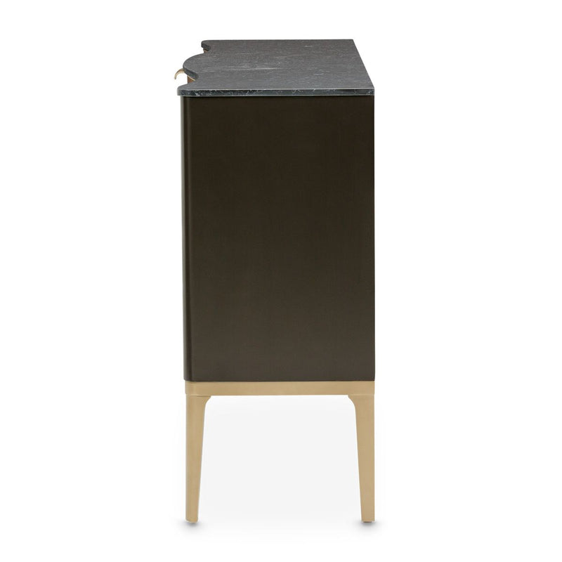 AICO Malibu Crest Sideboard in Crotch Mahogany - Furniture Now (CA)