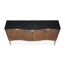 AICO Malibu Crest Sideboard in Crotch Mahogany - Furniture Now (CA)