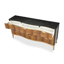 AICO Malibu Crest 9 Drawer Dresser in Crotch Mahogany - Furniture Now (CA)