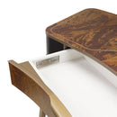 AICO Malibu Crest Vanity Desk in Crotch Mahogany - Furniture Now (CA)