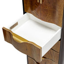 AICO Malibu Crest Swivel Lingerie Chest in Crotch Mahogany - Furniture Now (CA)