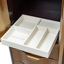 AICO Malibu Crest Swivel Lingerie Chest in Crotch Mahogany - Furniture Now (CA)