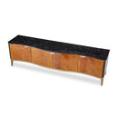 AICO Malibu Crest TV Console in Crotch Mahogany - Furniture Now (CA)