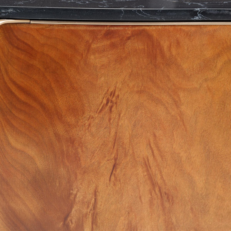 AICO Malibu Crest TV Console in Crotch Mahogany - Furniture Now (CA)