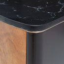 AICO Malibu Crest TV Console in Crotch Mahogany - Furniture Now (CA)