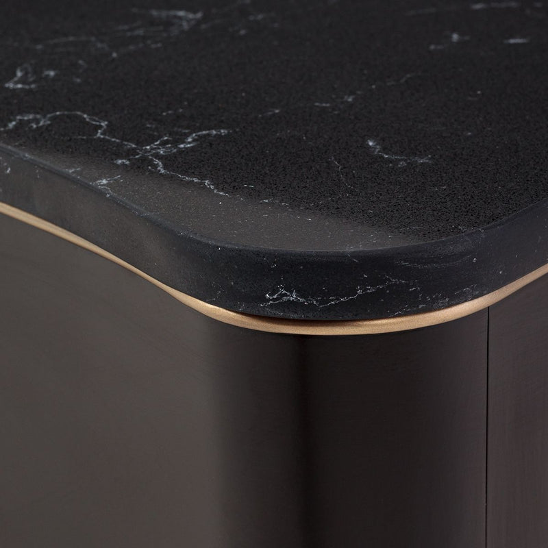 AICO Malibu Crest Rectangular Cocktail Table in Crotch Mahogany - Furniture Now (CA)