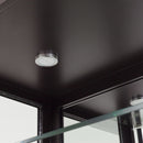 AICO Malibu Crest Display Cabinet in Crotch Mahogany - Furniture Now (CA)