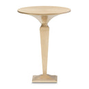 AICO Malibu Crest Round Pedestal Tea Table in Crotch Mahogany - Furniture Now (CA)