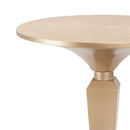 AICO Malibu Crest Round Pedestal Tea Table in Crotch Mahogany - Furniture Now (CA)