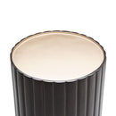 AICO Malibu Crest Round Chairside Table in Dark Espresso - Furniture Now (CA)