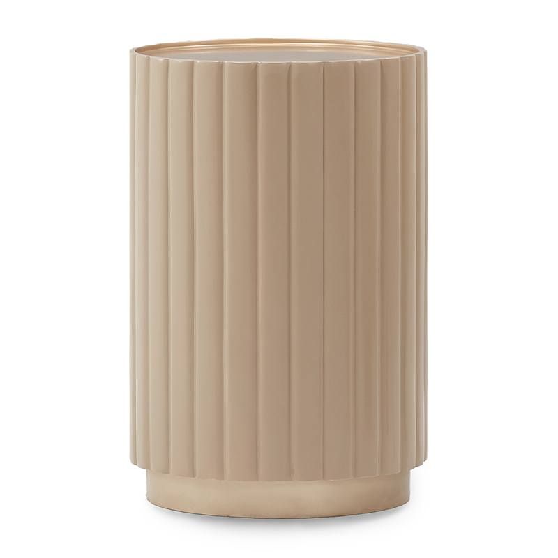 AICO Malibu Crest Round Chairside Table in Chardonnay 9007226-822 image