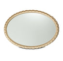 AICO Malibu Crest Oval Wall Mirror in Burnished Gold - Furniture Now (CA)