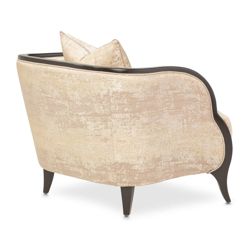 AICO Malibu Crest Living Room Chair in Dark Espresso - Furniture Now (CA)