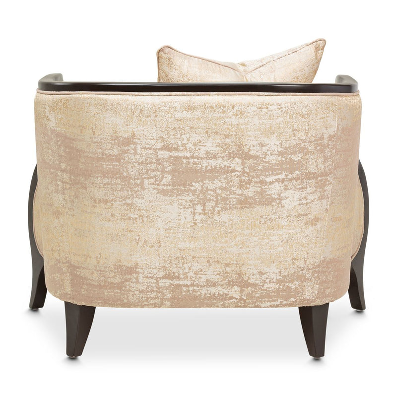 AICO Malibu Crest Living Room Chair in Dark Espresso - Furniture Now (CA)